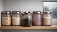 Why dusty-rose Mason jars are the prettiest way to organise a UK kitchen
