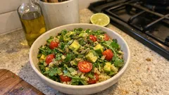 Zesty Quinoa Salad with Avocado and Cherry Tomatoes (ready in 20 minutes)