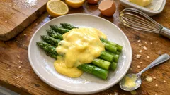 Sauce Mousseline (Hollandaise with whipped cream) – light, silky and perfect for asparagus